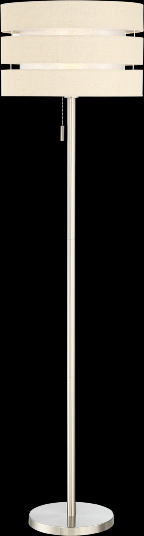 Quaylo Lane Silver Floor Lamp - Thumbnail - Image 1