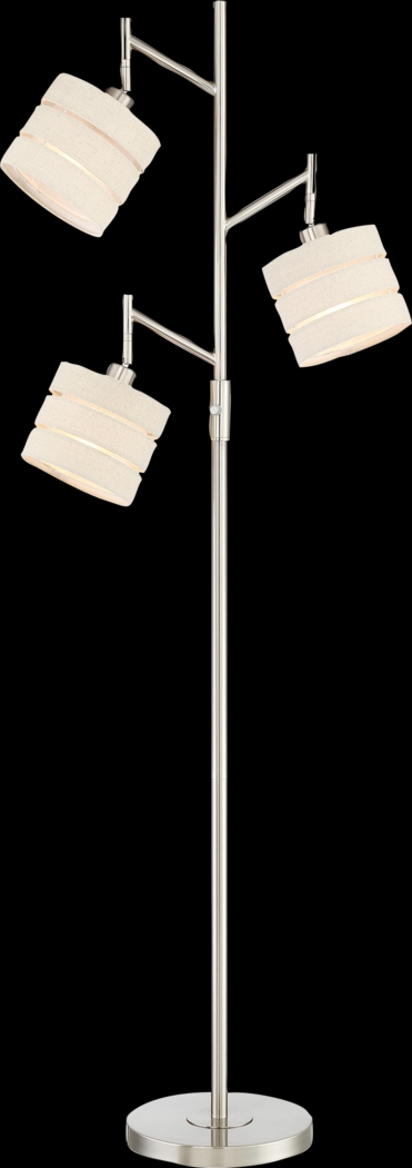 Quaylo Lane Silver Tree Floor Lamp - Thumbnail - Image 1