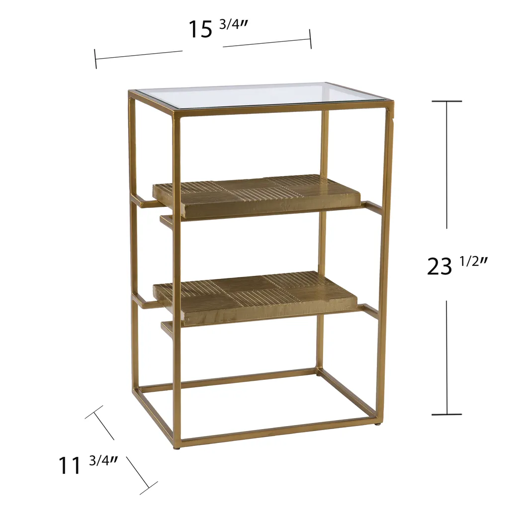 Queenswood Brass End Table - Image 5