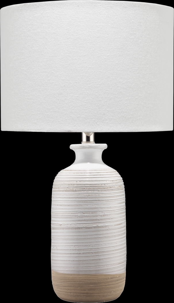 Queller Boulevard White Lamp - Thumbnail - Image 1