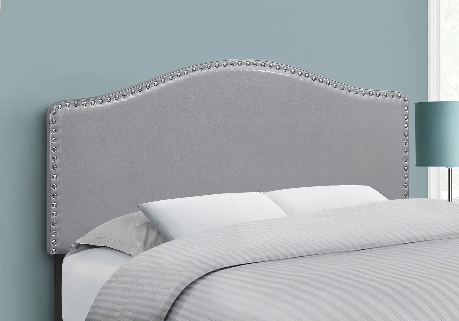Quencer Gray Full Headboard - Thumbnail - Image 3