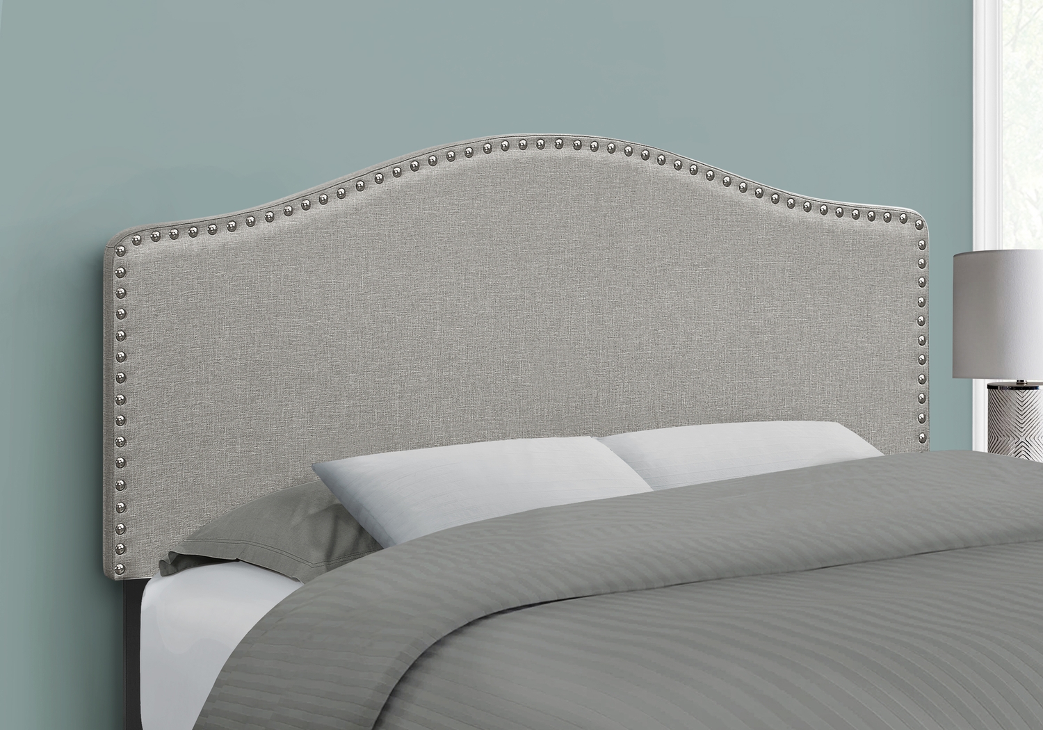 Quencer Gray Full Headboard - Thumbnail - Image 3