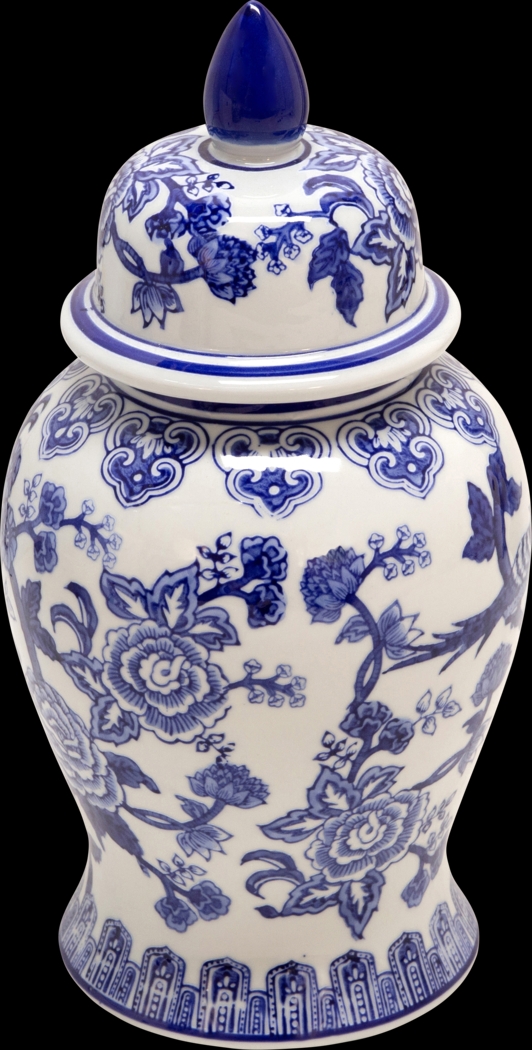 Querbes Blue Temple Jar - Thumbnail - Image 1