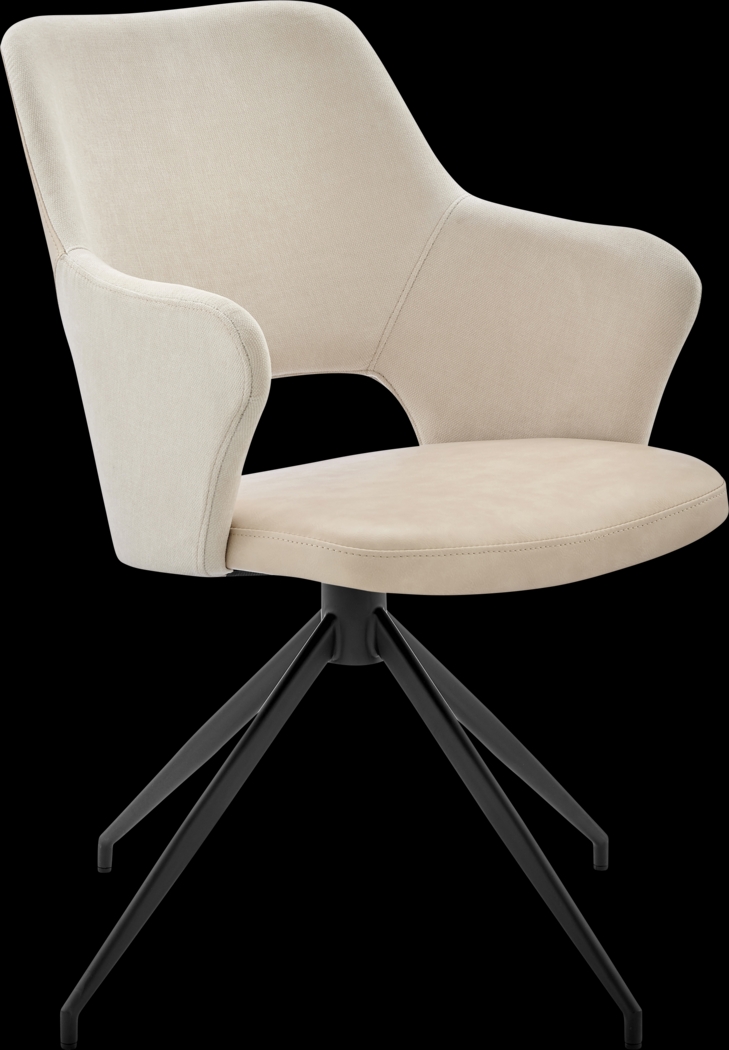 Quiment Beige Arm Chair - Thumbnail - Image 1