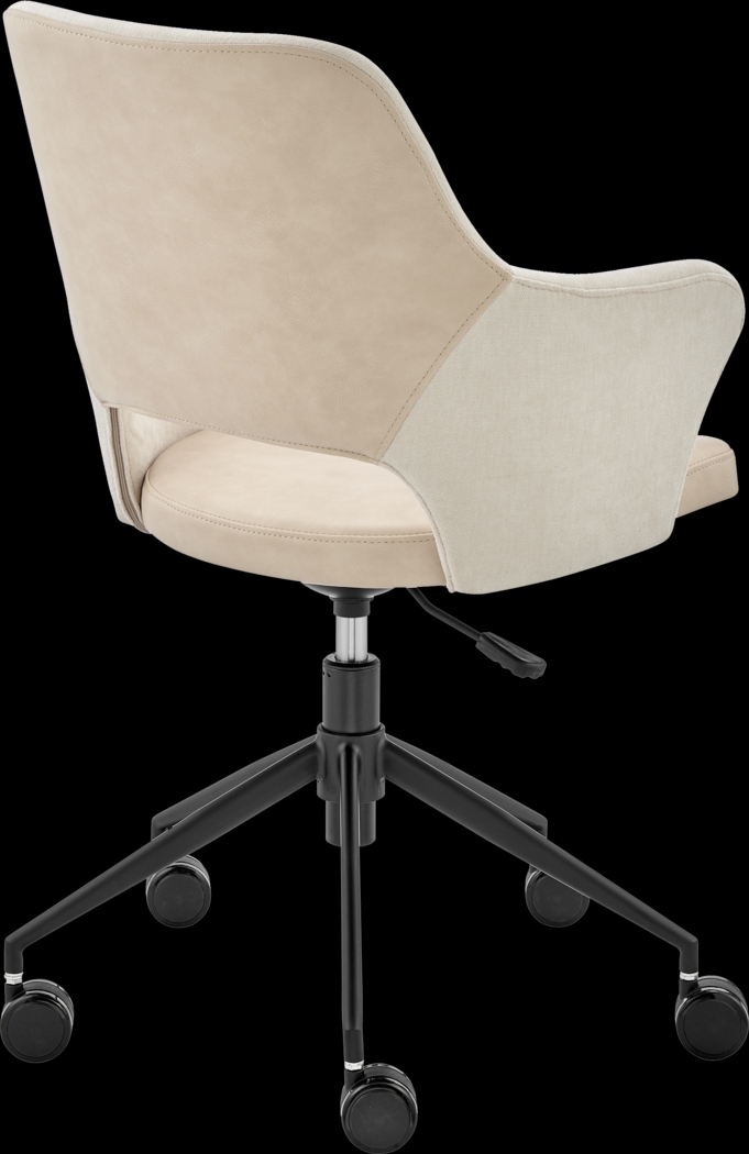 Quiment Light Beige Office Chair - Thumbnail - Image 5