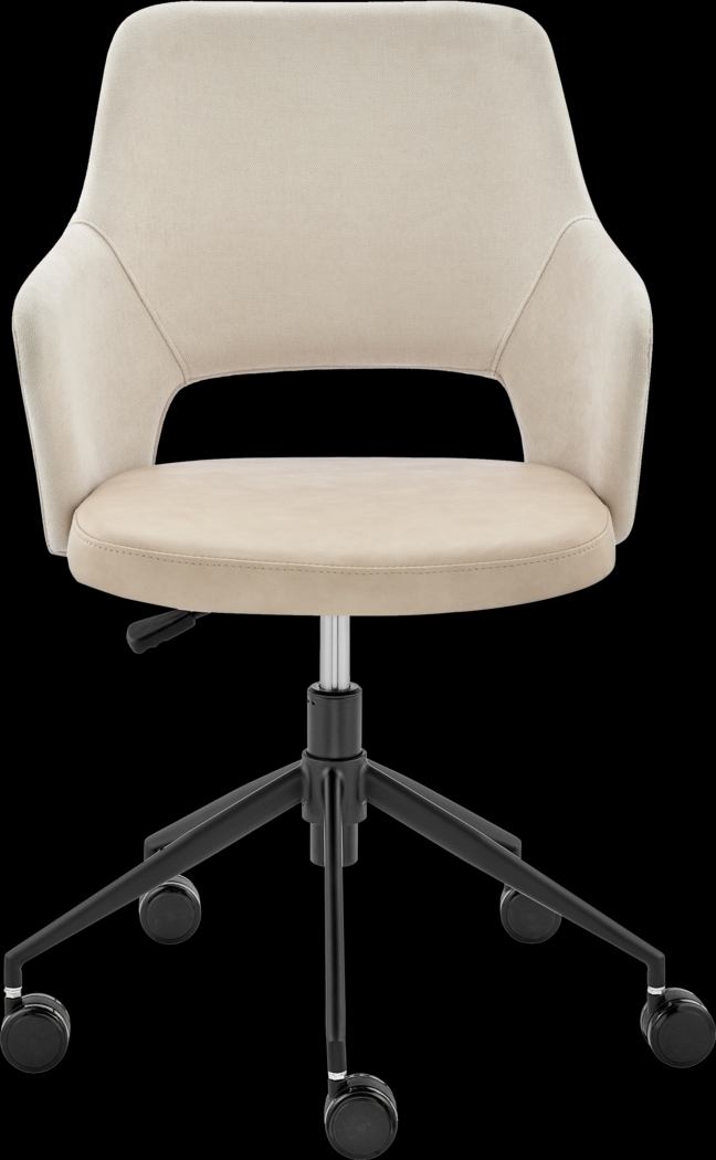 Quiment Light Beige Office Chair - Thumbnail - Image 7