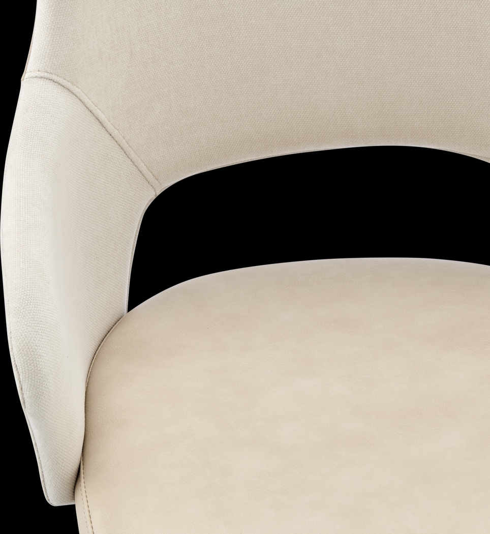 Quiment Light Beige Office Chair - Thumbnail - Image 8