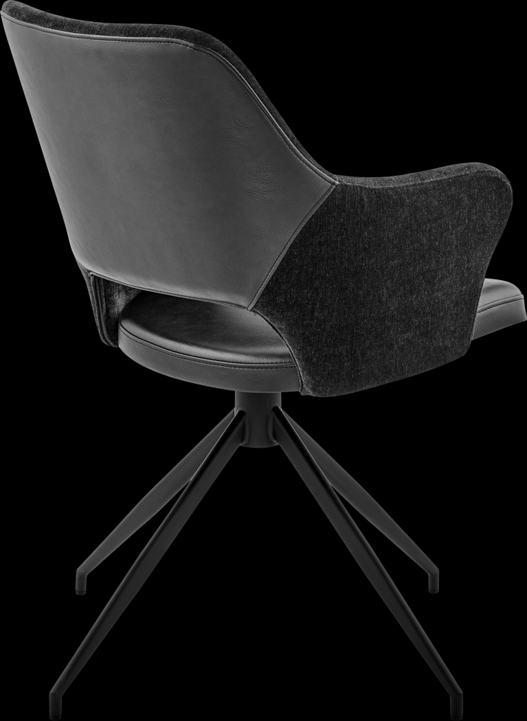 Quiment Black Arm Chair - Thumbnail - Image 4