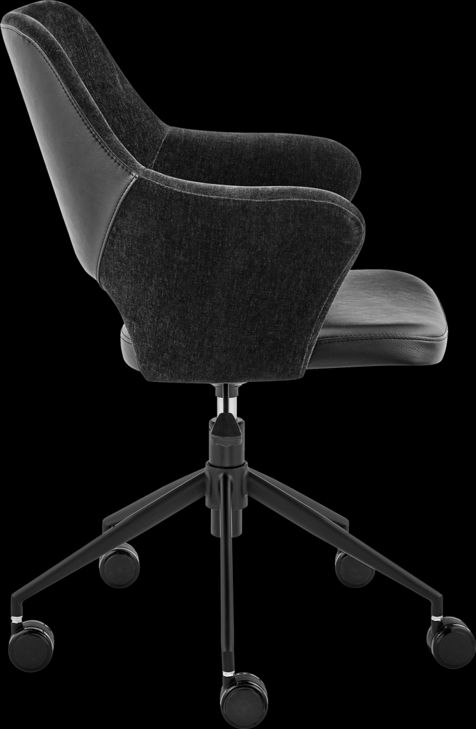 Quiment Black Office Chair - Thumbnail - Image 3