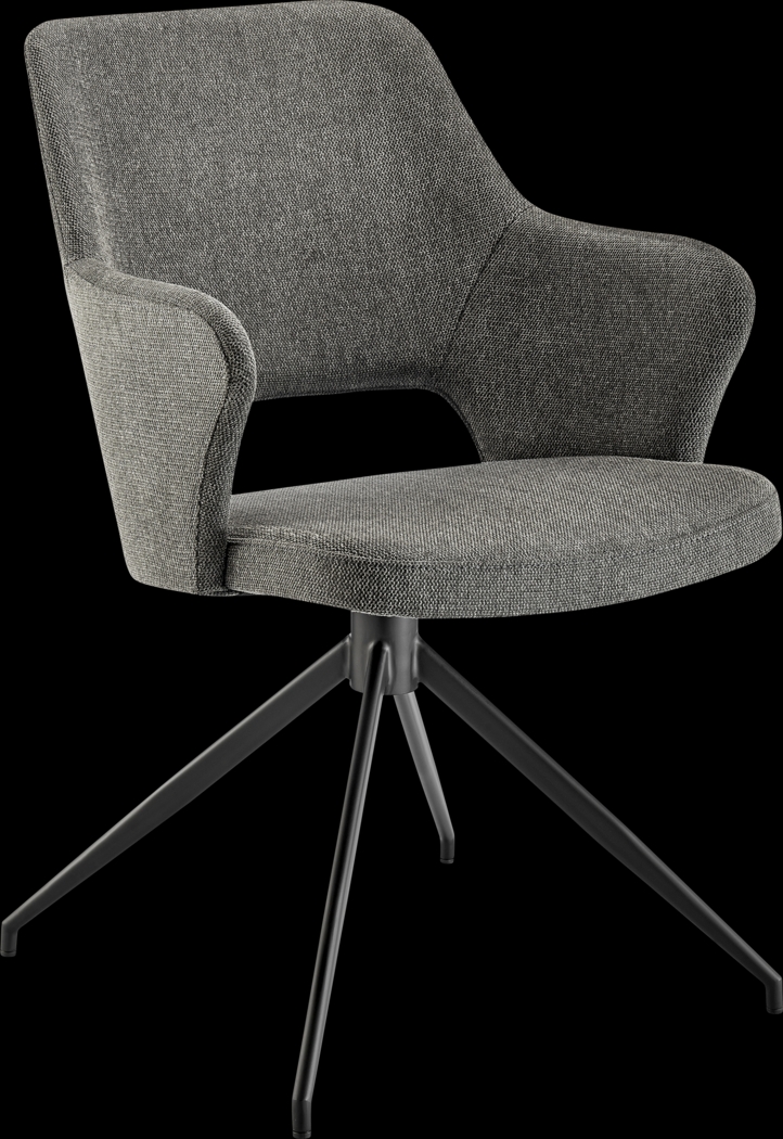 Quiment Charcoal Arm Chair - Thumbnail - Image 1