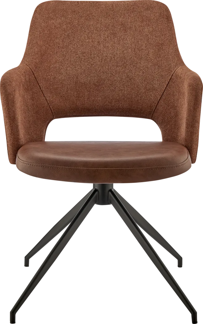 Quiment Dark Brown Arm Chair - Thumbnail - Image 2