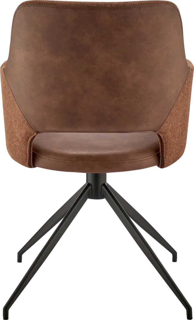 Quiment Dark Brown Arm Chair - Thumbnail - Image 3