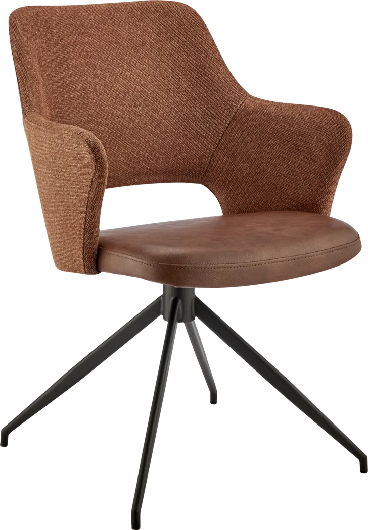 Quiment Dark Brown Arm Chair - Thumbnail - Image 1