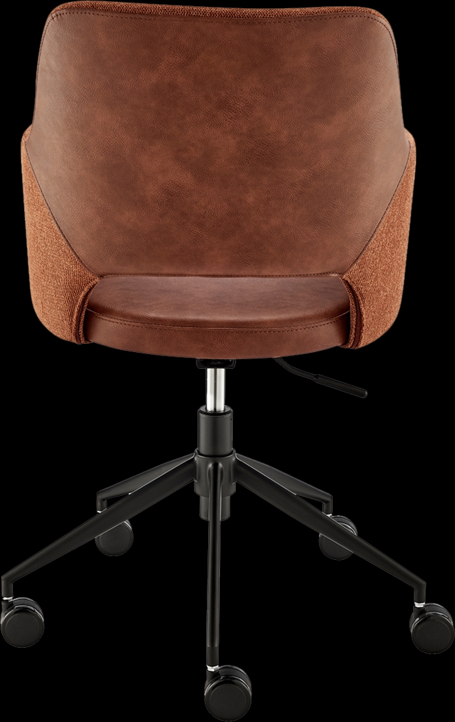 Quiment Dark Brown Office Chair - Thumbnail - Image 3
