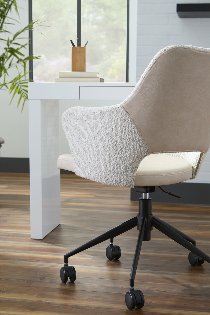 Quiment Ivory Office Chair - Thumbnail - Image 4