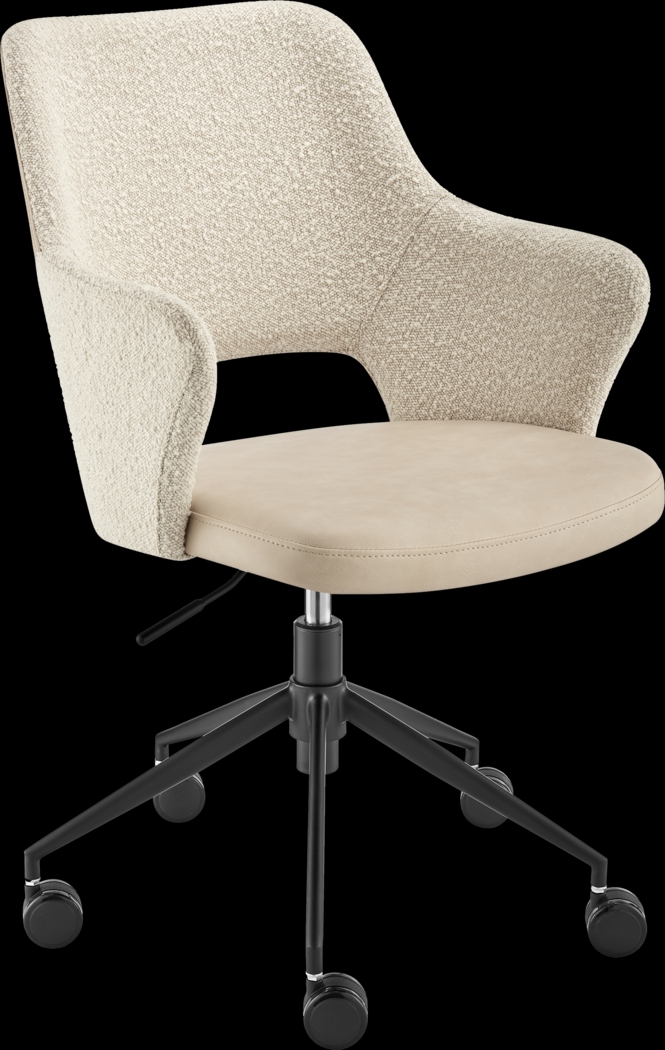 Quiment Ivory Office Chair - Thumbnail - Image 1