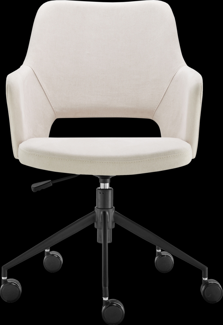 Quiment Beige Office Chair - Thumbnail - Image 2