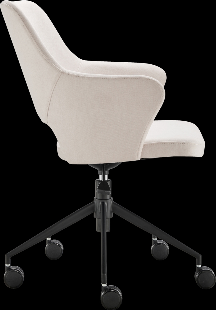 Quiment Beige Office Chair - Thumbnail - Image 4