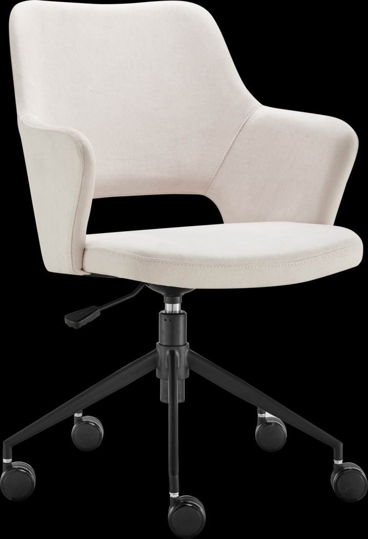 Quiment Beige Office Chair - Thumbnail - Image 1