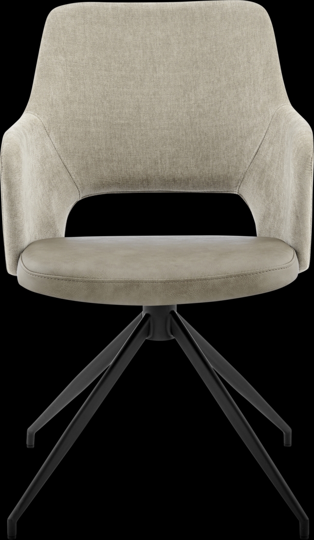 Quiment Taupe Arm Chair - Thumbnail - Image 2