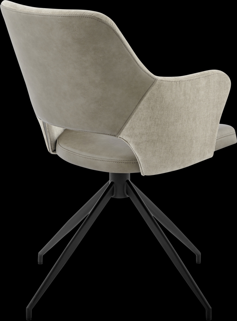 Quiment Taupe Arm Chair - Thumbnail - Image 3