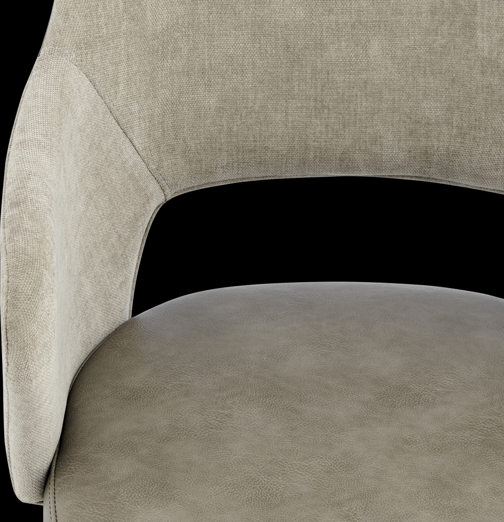 Quiment Taupe Office Chair - Thumbnail - Image 7