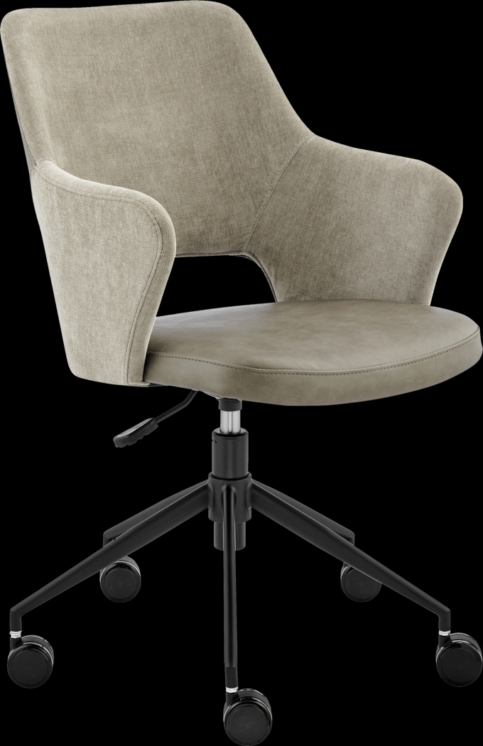 Quiment Taupe Office Chair - Thumbnail - Image 1