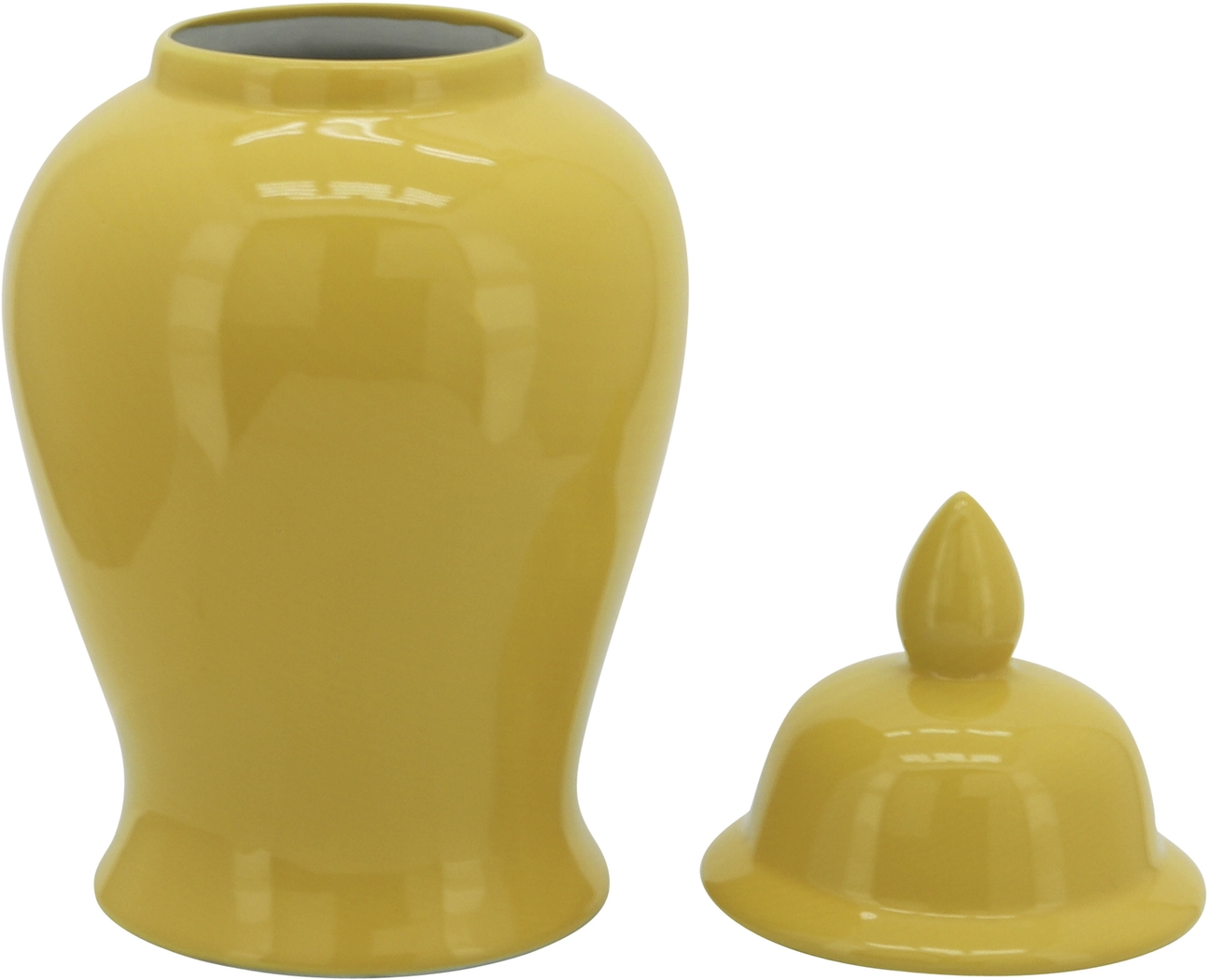 Quimper Yellow Large Jar - Thumbnail - Image 2