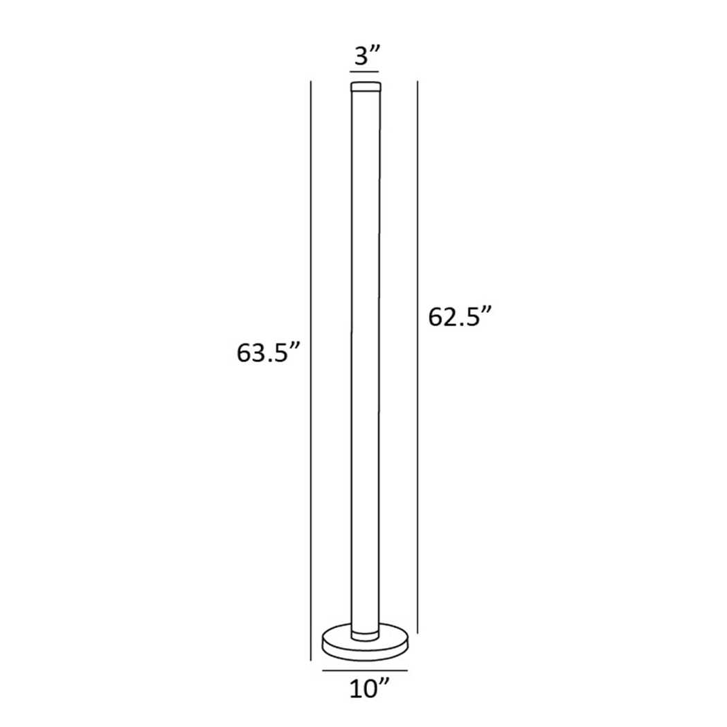 Quince Cove Silver Floor Lamp - Thumbnail - Image 5