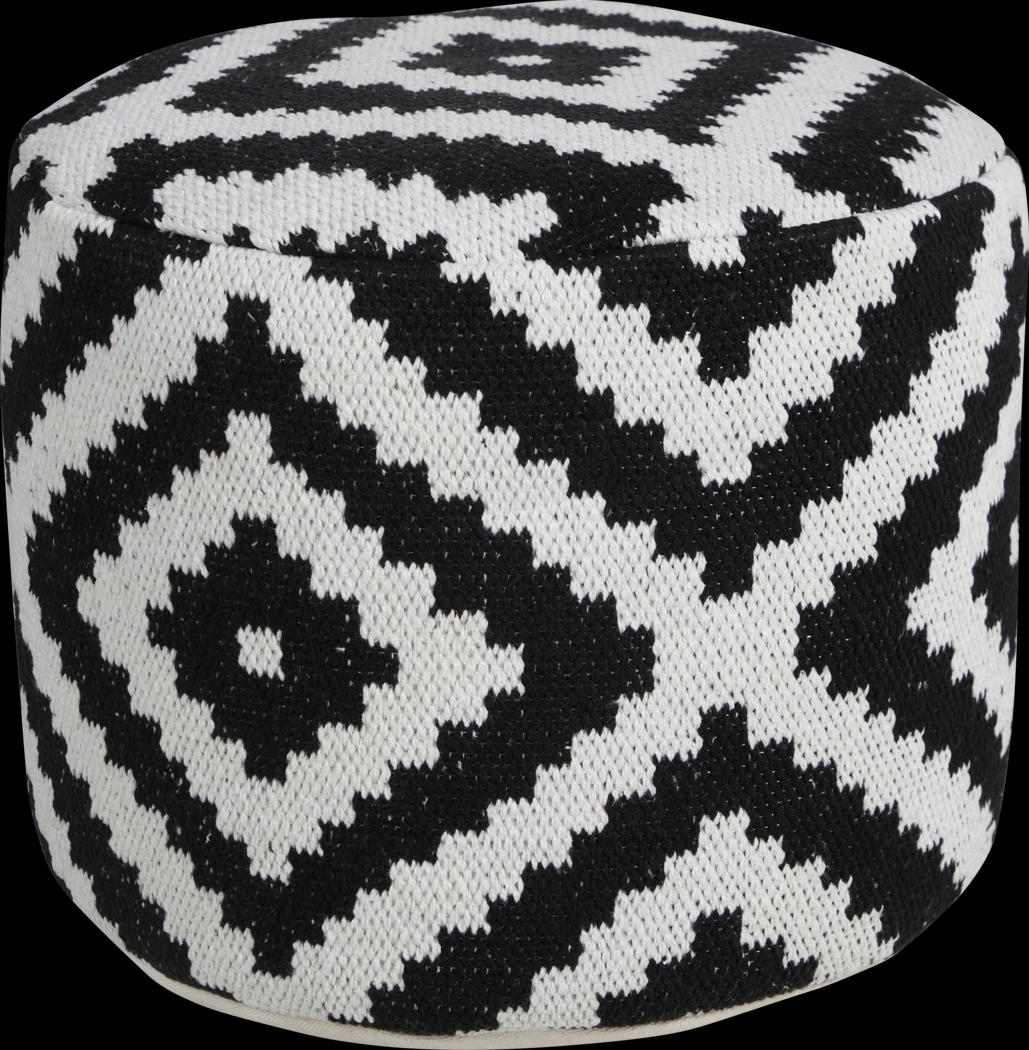 Quincera Black Pouf - Thumbnail - Image 1