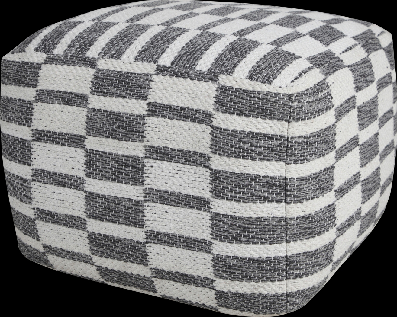 Melorna Gray Pouf - Thumbnail - Image 1