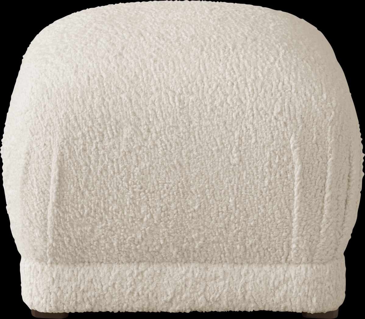 Quinella Ivory Ottoman - Thumbnail - Image 2