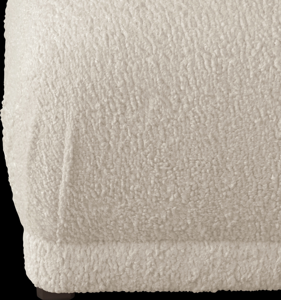 Quinella Ivory Ottoman - Thumbnail - Image 3