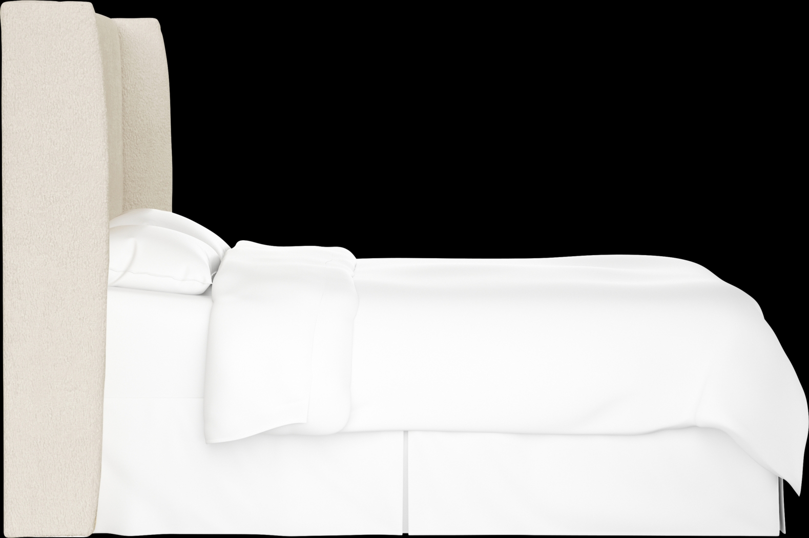 Quinella White Full Upholstered Headboard - Thumbnail - Image 3