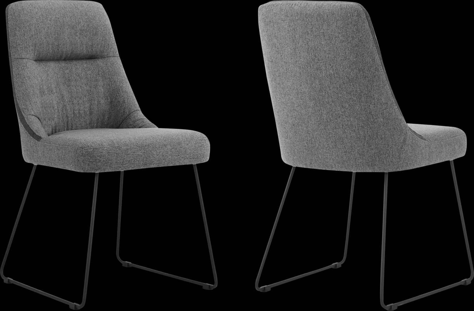 Quinnlane Gray Dining Chair, Set of 2 - Thumbnail - Image 1