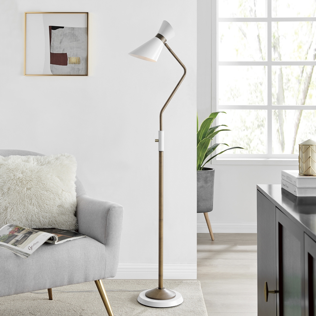 Quint Hills Brass Floor Lamp - Thumbnail - Image 2