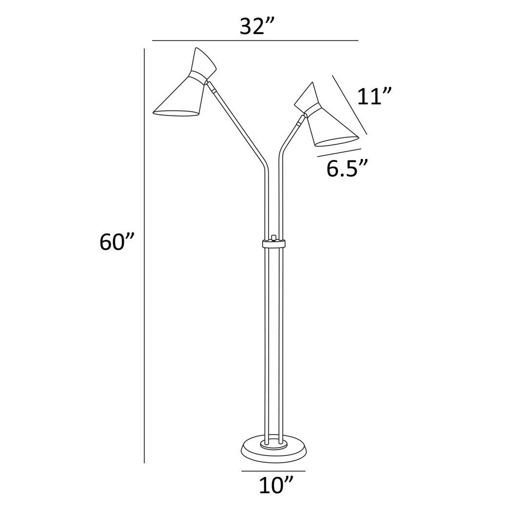Quint Hills White Floor Lamp - Thumbnail - Image 4