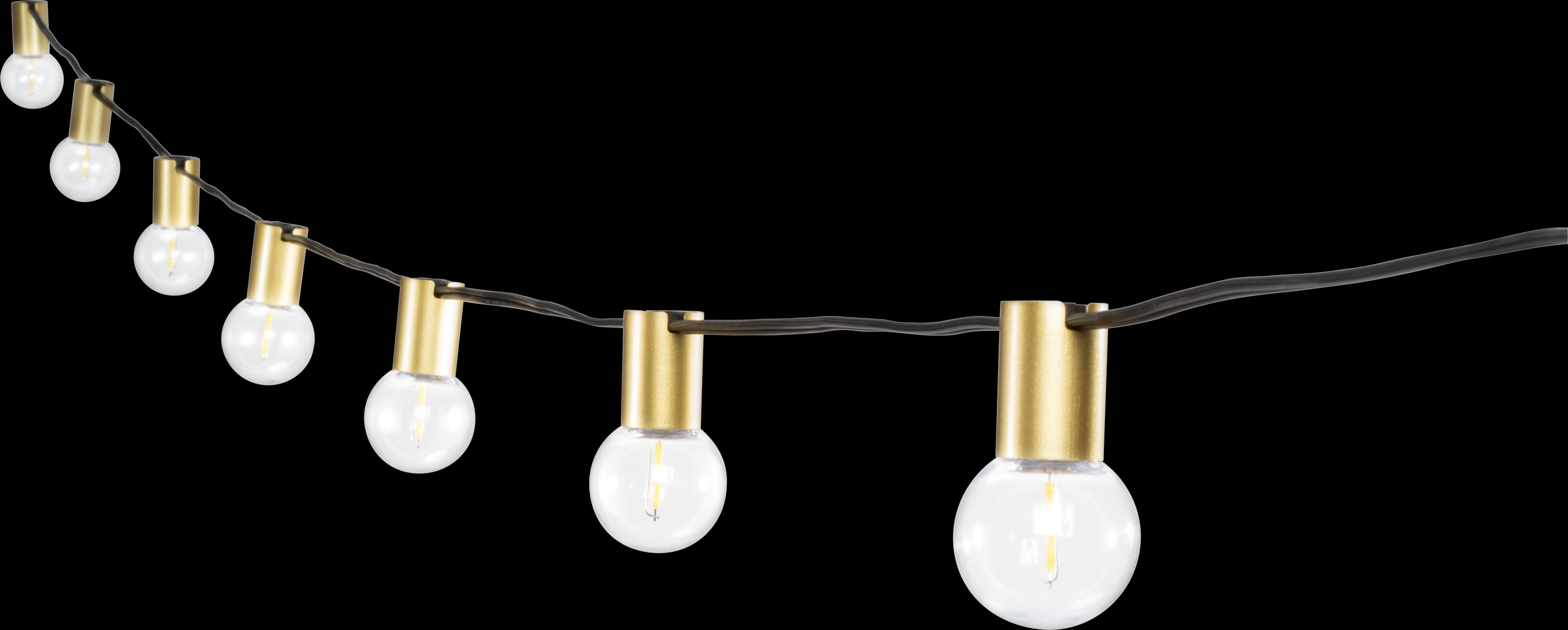 Quis Loop Outdoor Gold String Lights - Thumbnail - Image 1