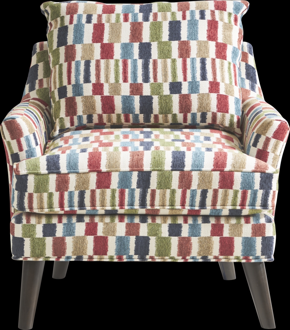 Quizzical Red Accent Chair - Thumbnail - Image 2