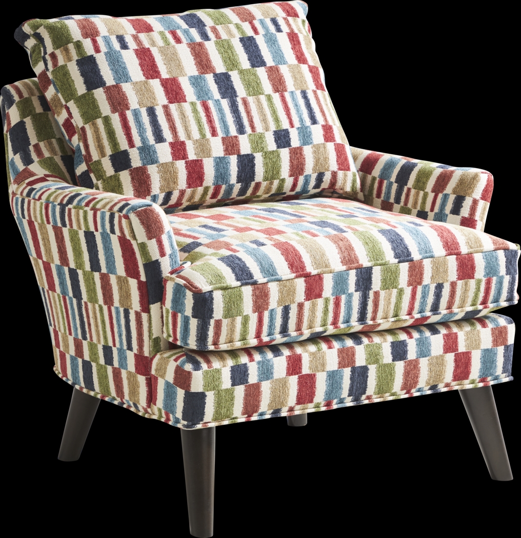 Quizzical Red Accent Chair - Thumbnail - Image 1