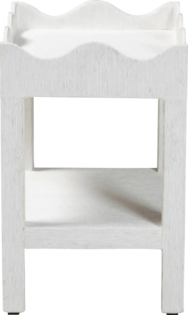 Rachid White End Table - Thumbnail - Image 5