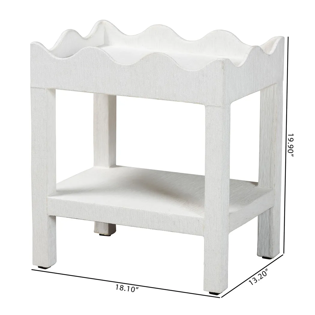 Rachid White End Table - Thumbnail - Image 7