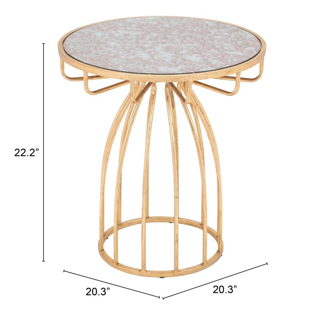 Radella Gold Accent Table - Thumbnail - Image 3