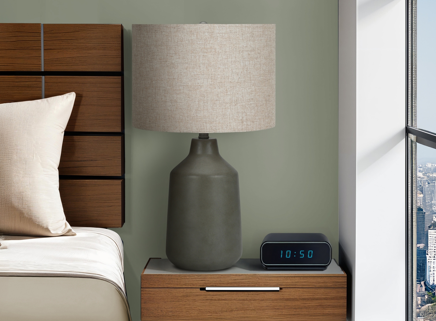 Radom Circle Gray Lamp - Thumbnail - Image 3