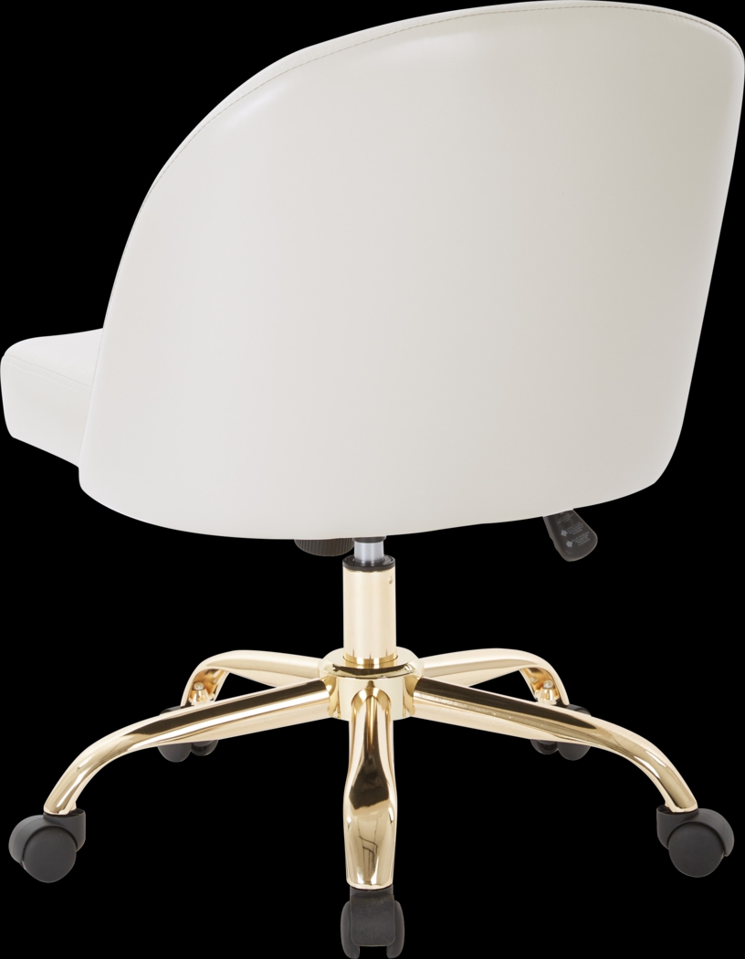 Radonna Beige Office Chair - Thumbnail - Image 2