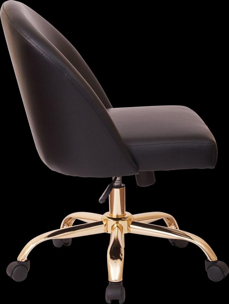 Radonna Black Office Chair - Thumbnail - Image 2