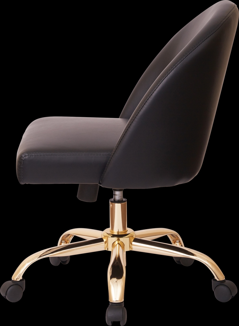 Radonna Black Office Chair - Thumbnail - Image 3