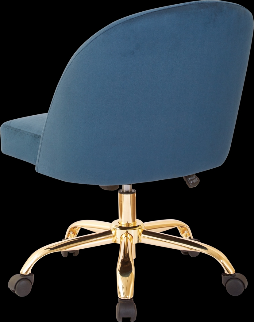 Radonna Blue Office Chair - Thumbnail - Image 2