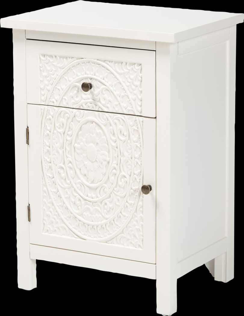 Radslow White Nightstand - Thumbnail - Image 1