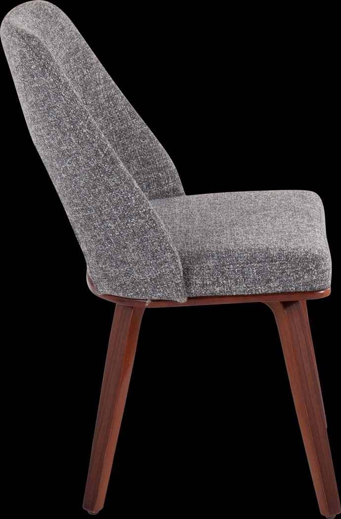 Raevalley Fabric Gray Side Chair, Set of 2 - Thumbnail - Image 3